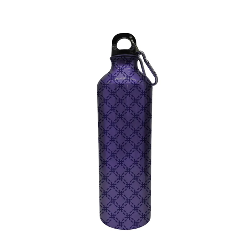 Purple Outdoor Hiking Bottle na may Carabiner Clip